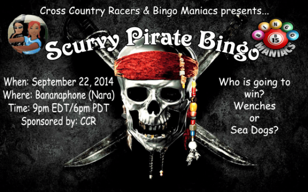 Scurvy Pirate Bingo