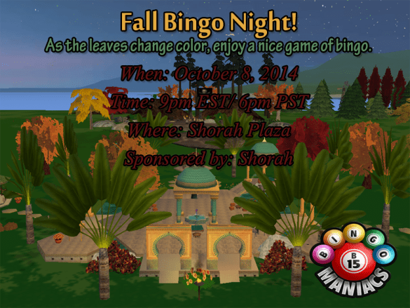bingo at shorah october 8