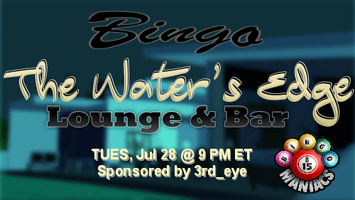 Bingo at waters edge