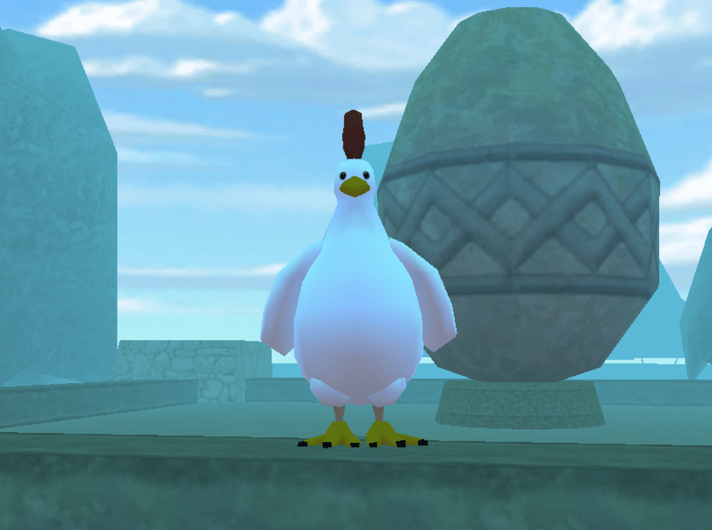Clucky's Easter Egg Hunt in the virtual world There.com.